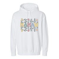 Groovy Mamaw Grandmother Flowers Mamaw Grandma Garment-Dyed Fleece Hoodie