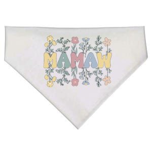 Groovy Mamaw Grandmother Flowers Mamaw Grandma USA-Made Doggie Bandana