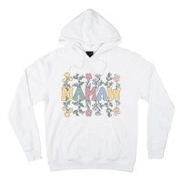 Groovy Mamaw Grandmother Flowers Mamaw Grandma Hoodie