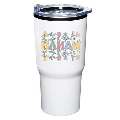 Groovy Mamaw Grandmother Flowers Mamaw Grandma Tumbler