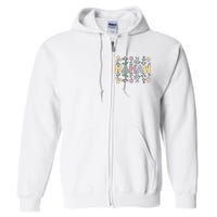 Groovy Mamaw Grandmother Flowers Mamaw Grandma Full Zip Hoodie