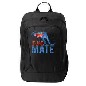 Gday Mate Gift Funny Australia And Kangaroo Gift City Backpack