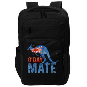 Gday Mate Gift Funny Australia And Kangaroo Gift Impact Tech Backpack