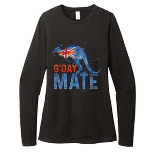 Gday Mate Gift Funny Australia And Kangaroo Gift Womens CVC Long Sleeve Shirt