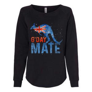 Gday Mate Gift Funny Australia And Kangaroo Gift Womens California Wash Sweatshirt