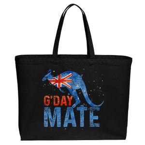 Gday Mate Gift Funny Australia And Kangaroo Gift Cotton Canvas Jumbo Tote