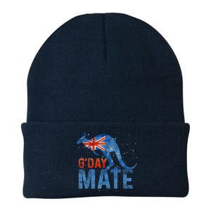 Gday Mate Gift Funny Australia And Kangaroo Gift Knit Cap Winter Beanie