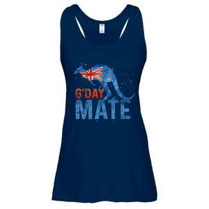 Gday Mate Gift Funny Australia And Kangaroo Gift Ladies Essential Flowy Tank