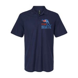 Gday Mate Gift Funny Australia And Kangaroo Gift Softstyle Adult Sport Polo