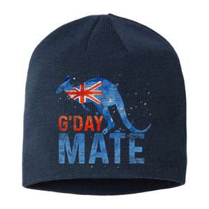 Gday Mate Gift Funny Australia And Kangaroo Gift Sustainable Beanie