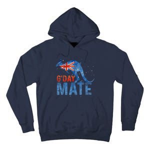 Gday Mate Gift Funny Australia And Kangaroo Gift Tall Hoodie