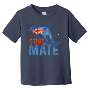 Gday Mate Gift Funny Australia And Kangaroo Gift Toddler T-Shirt