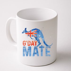 Gday Mate Gift Funny Australia And Kangaroo Gift Coffee Mug