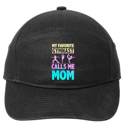 Gymnastics Mom Gift Mother Gift 7-Panel Snapback Hat