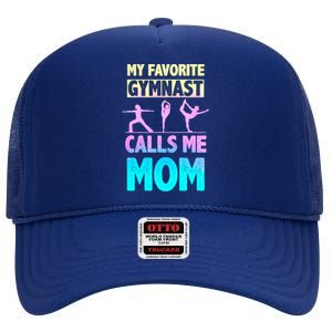 Gymnastics Mom Gift Mother Gift High Crown Mesh Back Trucker Hat