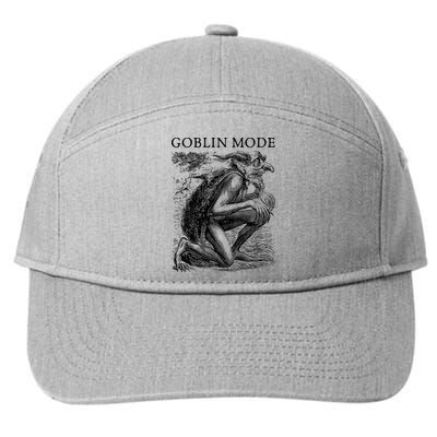 Goblin Mode Goblincore Vintage Aesthetic 7-Panel Snapback Hat