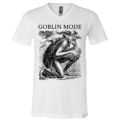 Goblin Mode Goblincore Vintage Aesthetic V-Neck T-Shirt
