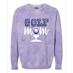 Golf Mom Gift For Mother's Day Colorblast Crewneck Sweatshirt