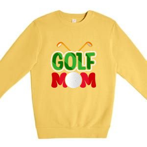 Golf Mom Gift For Mother's Day Premium Crewneck Sweatshirt