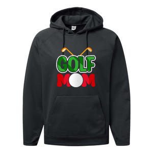 Golf Mom Gift For Mother's Day Performance Fleece Hoodie