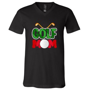 Golf Mom Gift For Mother's Day V-Neck T-Shirt