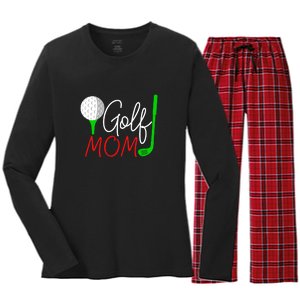 Golf Mom Gift For Mother's Day Women's Long Sleeve Flannel Pajama Set 