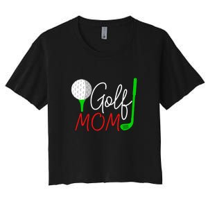 Golf Mom Gift For Mother's Day Women's Crop Top Tee