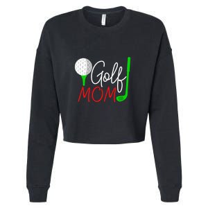 Golf Mom Gift For Mother's Day Cropped Pullover Crew