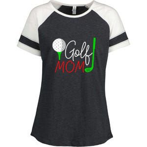 Golf Mom Gift For Mother's Day Enza Ladies Jersey Colorblock Tee