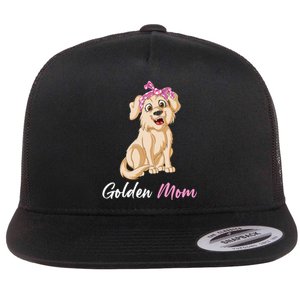 Golden Mom Flat Bill Trucker Hat