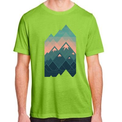 Geometric Mountains Adult ChromaSoft Performance T-Shirt