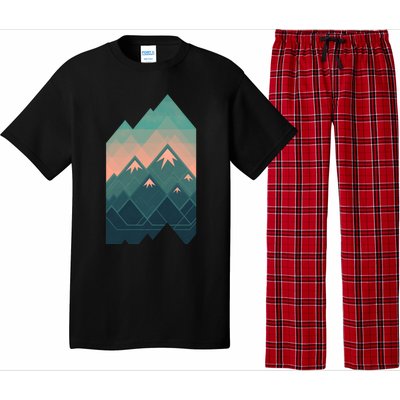 Geometric Mountains Pajama Set