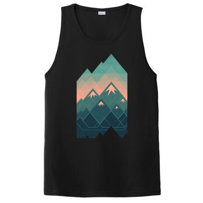 Geometric Mountains PosiCharge Competitor Tank