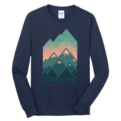 Geometric Mountains Tall Long Sleeve T-Shirt