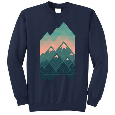 Geometric Mountains Tall Sweatshirt