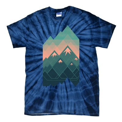 Geometric Mountains Tie-Dye T-Shirt