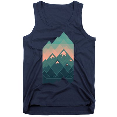 Geometric Mountains Tank Top