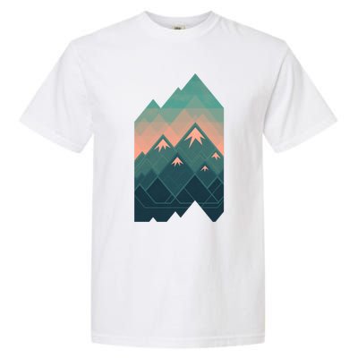 Geometric Mountains Garment-Dyed Heavyweight T-Shirt