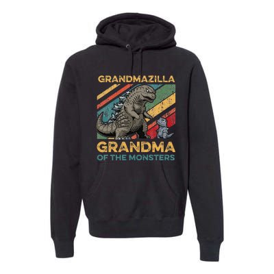 Grandmazilla Monster Grandma Holiday Costume Premium Hoodie