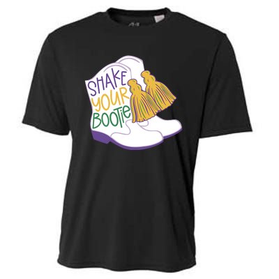 Girl Mardi Gras Shake Your Bootie Cooling Performance Crew T-Shirt