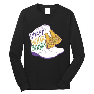 Girl Mardi Gras Shake Your Bootie Long Sleeve Shirt