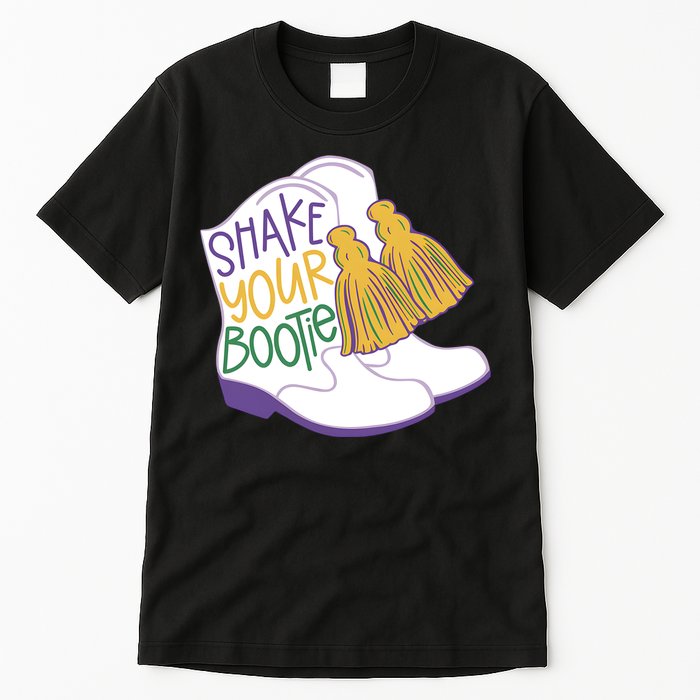 Girl Mardi Gras Shake Your Bootie Tall T-Shirt