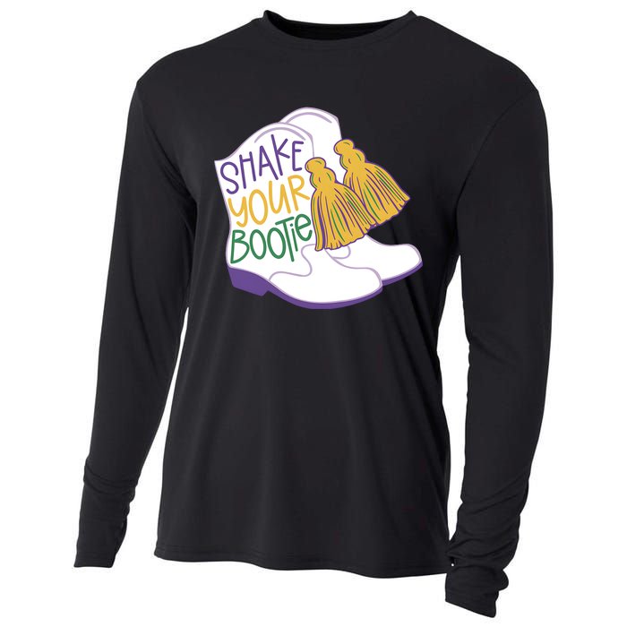 Girl Mardi Gras Shake Your Bootie Cooling Performance Long Sleeve Crew