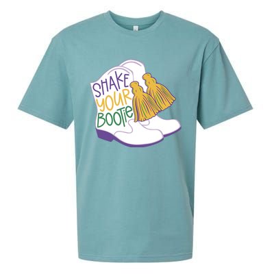 Girl Mardi Gras Shake Your Bootie Sueded Cloud Jersey T-Shirt