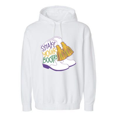 Girl Mardi Gras Shake Your Bootie Garment-Dyed Fleece Hoodie