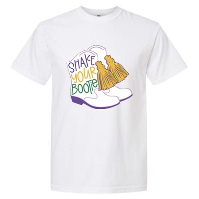 Girl Mardi Gras Shake Your Bootie Garment-Dyed Heavyweight T-Shirt