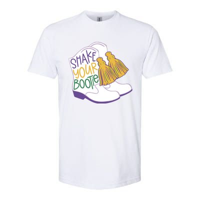 Girl Mardi Gras Shake Your Bootie Softstyle CVC T-Shirt