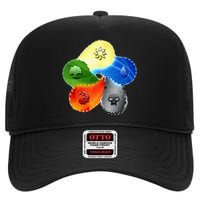 Gathering Magic Guild For Magic Lover High Crown Mesh Back Trucker Hat