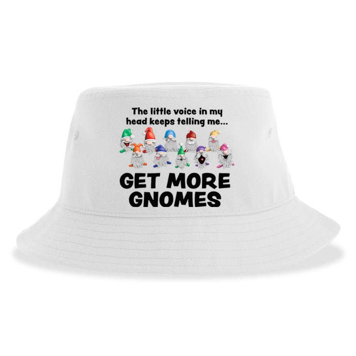 Get More Gnomes Funny Garden Gnome For Gardener Sustainable Bucket Hat