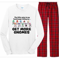 Get More Gnomes Funny Garden Gnome For Gardener Long Sleeve Pajama Set